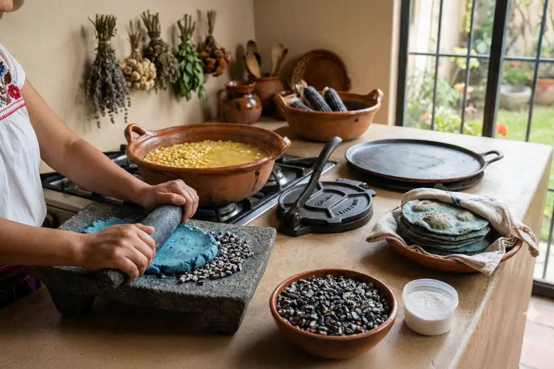 Stop Buying Tortillas: A Masterclass in Blue Corn Masa and Nixtamalization
